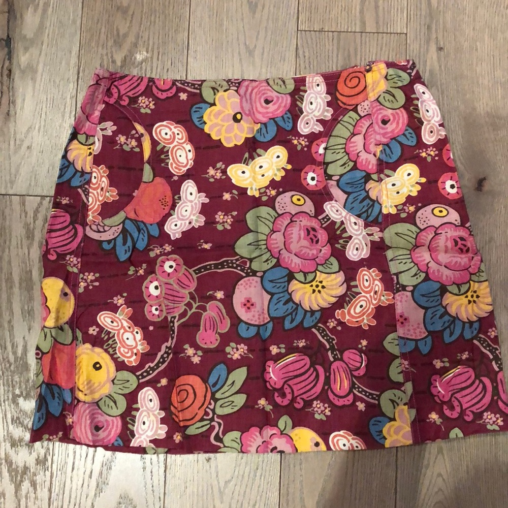 Cynthia Steffe linen mini skirt